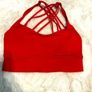 Lululemon red sports bra